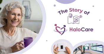 blog cover with text 'The Story of HaloCare' and HaloCare Sensor